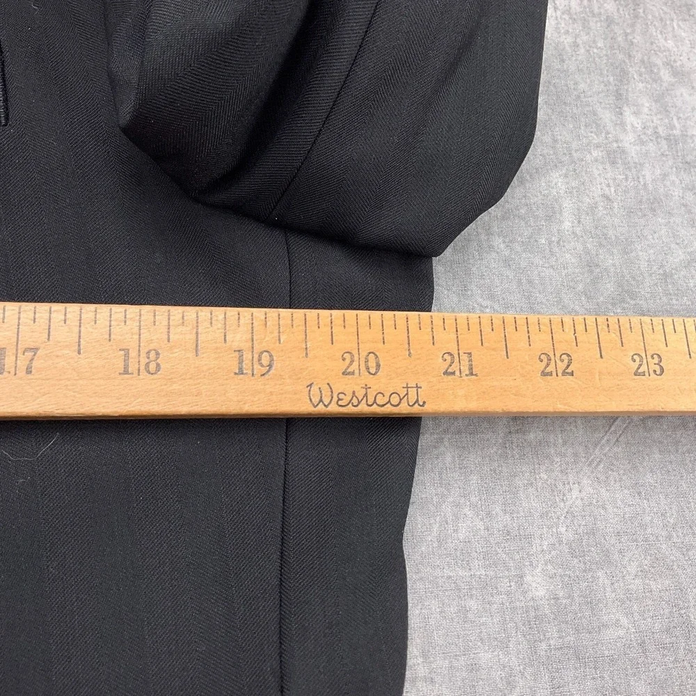 Caravelli Blazer Mens 36R Black Herrigbone Superior 150s High Tech Italian